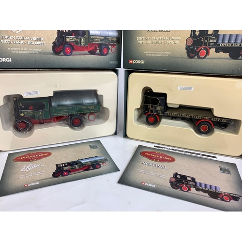 66 - 4 Corgi Vintage Glory model trucks