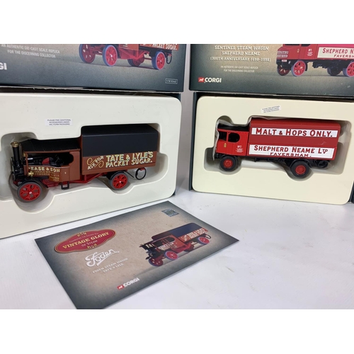 66 - 4 Corgi Vintage Glory model trucks