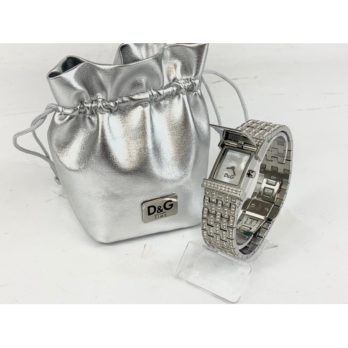 690 - A D&G ladies watch.