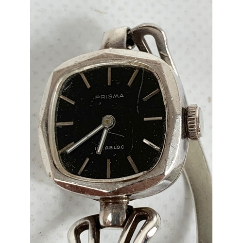 705 - Prisma ladies watch, stamped 835/000