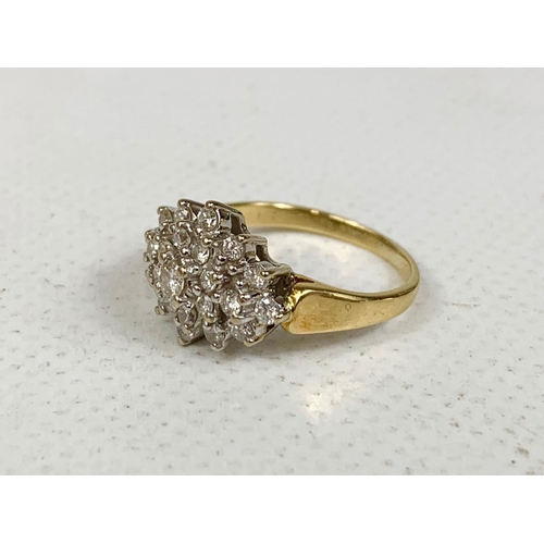 717 - 18ct gold ring, UK size I