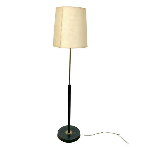 795 - Mid Century standard lamp with original shade. 153cm