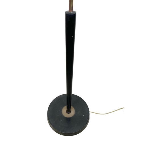 795 - Mid Century standard lamp with original shade. 153cm