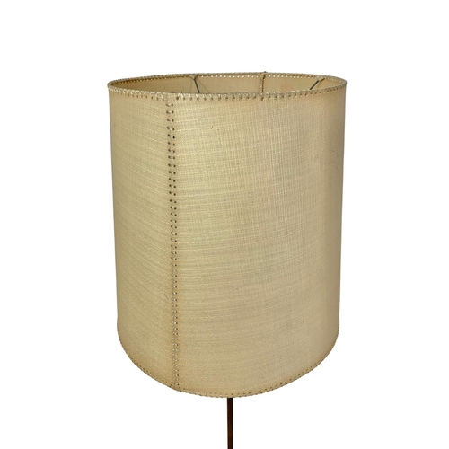 795 - Mid Century standard lamp with original shade. 153cm