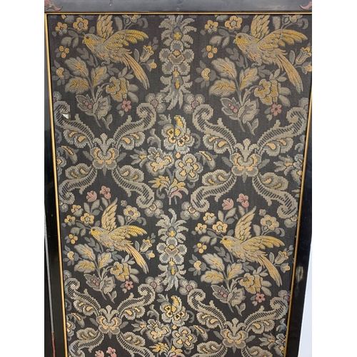 799 - Early 20th Century Chinese four tier room divider/screen with silk and lacquer circa 1900/1920. 250c... 