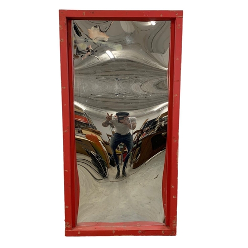 88 - A pair of large distorting carnival mirrors, 68cm x 132cm