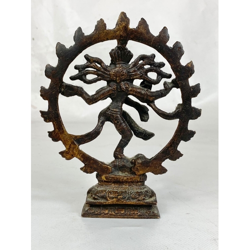 94 - Small vintage bronze Shiva figure, 15cm