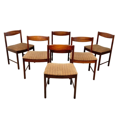 804 - A McIntosh rosewood dining table and 6 chairs, 177cm x 109.5cm x 71.5cm