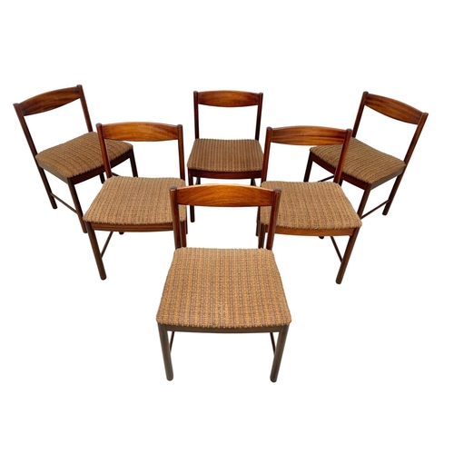 804 - A McIntosh rosewood dining table and 6 chairs, 177cm x 109.5cm x 71.5cm