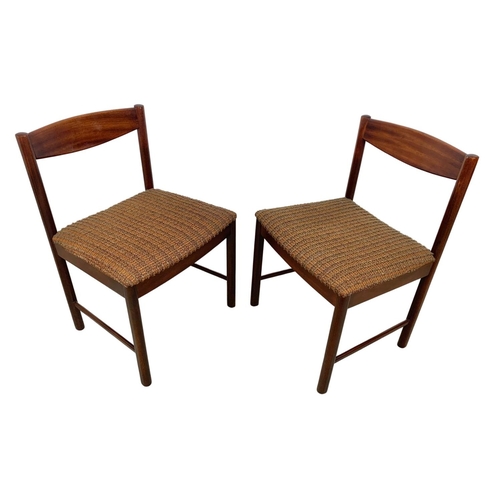 804 - A McIntosh rosewood dining table and 6 chairs, 177cm x 109.5cm x 71.5cm