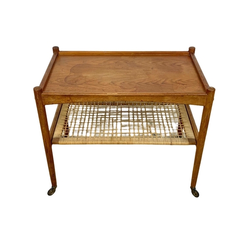 854 - A Danish G.S. Glyngore Stolefabrick teak cocktail trolley, 71cm x 43cm x 61cm