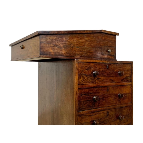 953 - George IV rosewood Davenport desk