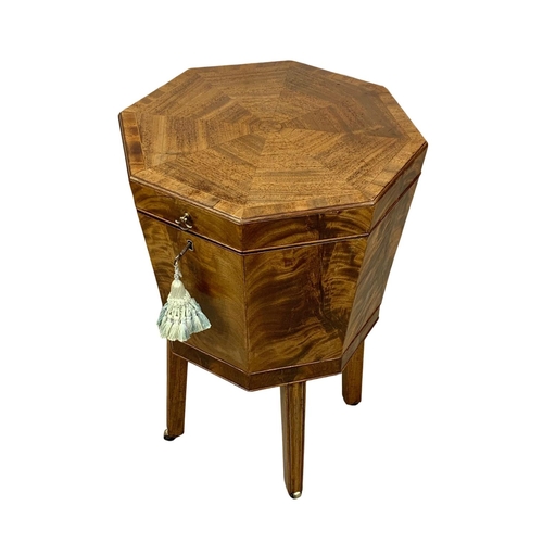 938a - A George III mahogany cellarette, circa 1800. 47cm x 74cm