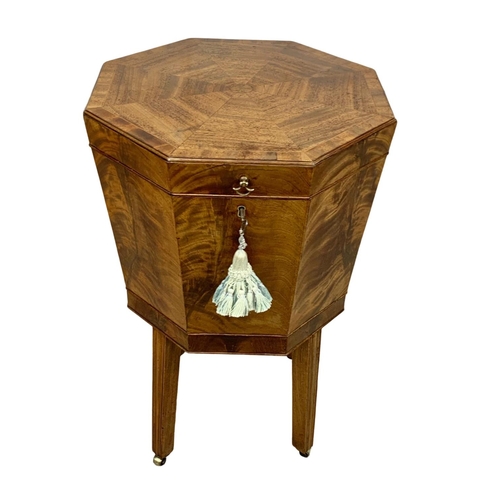 938a - A George III mahogany cellarette, circa 1800. 47cm x 74cm