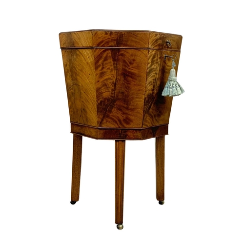 938a - A George III mahogany cellarette, circa 1800. 47cm x 74cm