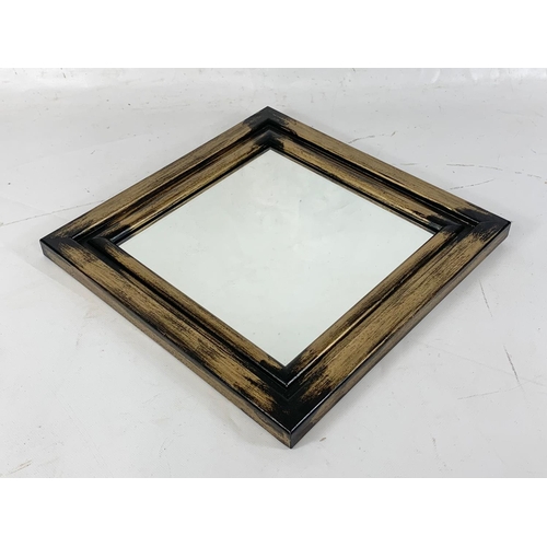 346 - Small framed mirror.