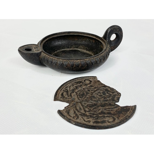 1 - An Ancient Roman incense burner, 12.5cm