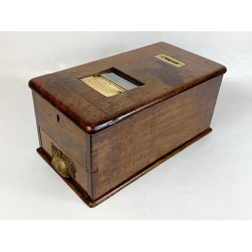 108 - An Edwardian shops cash register. British Machine Co LTD. Halifax England. 24 x 44 x 20cm.