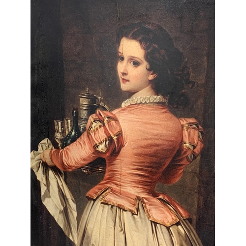 127 - A very large heavy gilt framed print. 91.5 x 123cm.