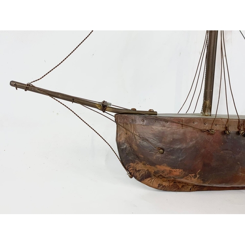 186 - A late 19th century copper weathervane top. 77 x 41cm.