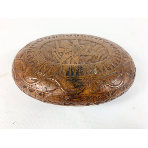 21 - A late 19th early 20th century Austrian tobacco box with Double Headed Eagle Coat of Arms. 11.5cm.