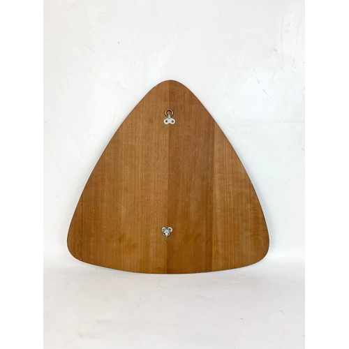 243 - A Mid Century teak framed mirror. 46 x 44cm