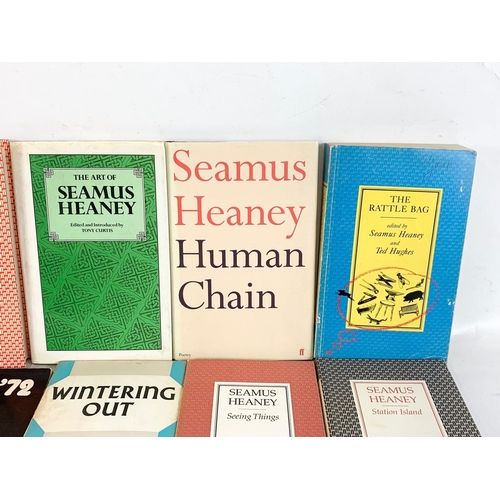 249 - 13 Seamus Heaney books. The New Selected Poems, The Government of the Tongue, The Art of Seamus Hean... 