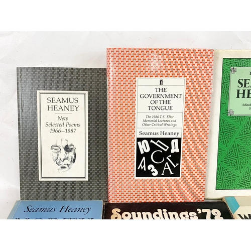 249 - 13 Seamus Heaney books. The New Selected Poems, The Government of the Tongue, The Art of Seamus Hean... 