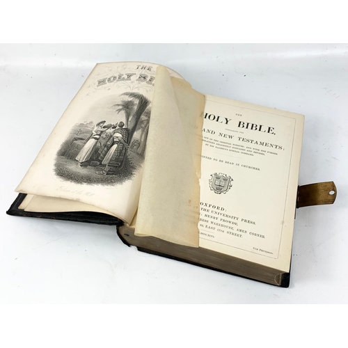 259 - A late Victorian Holy Bible. 1898. 22 x 29cm.