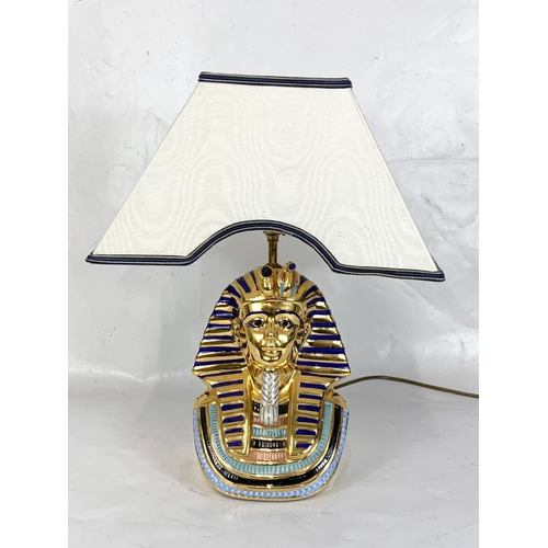 317 - An Egyptian style table lamp. 45cm