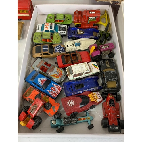 319 - A large quantity of models cars and trucks. Dinky, Corgi, Matchbox etc.