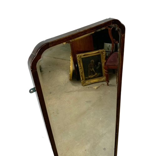 354 - A tall 1920’s mirror. 46 x 153cm