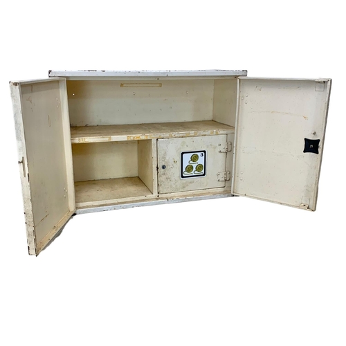 354c - 2 1950’s enamel cabinets. 71 x 30.5 x 51cm