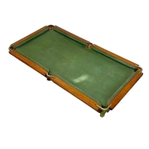 354i - A Riley early 20th century slate bed table top snooker table. 72 x 133cm.