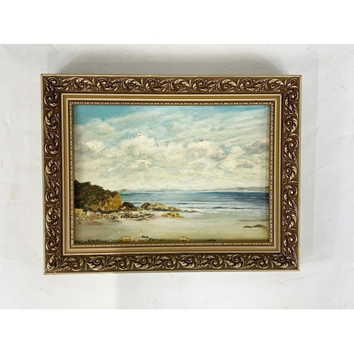 378 - 3 oil painting in gilt frames. Largest frame 60 x 50cm