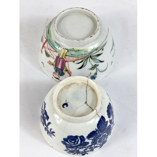 424 - A large quantity of 18th century and early 19th century Chinese and English porcelain. Including Wor... 