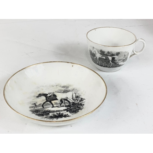 424 - A large quantity of 18th century and early 19th century Chinese and English porcelain. Including Wor... 