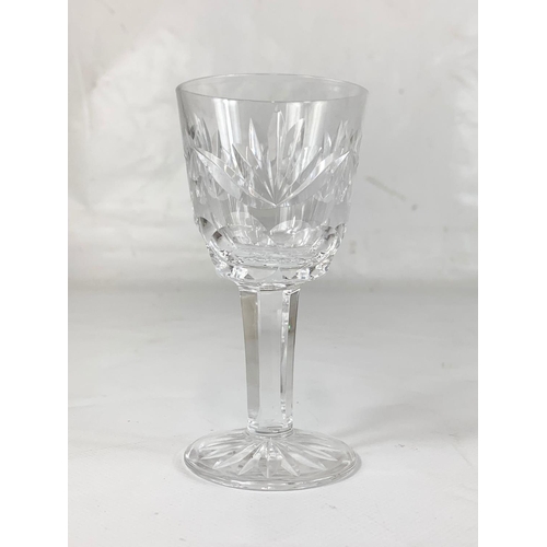 460 - A set of 3 Waterford crystal “Ashling” pattern glasses. 11cm.