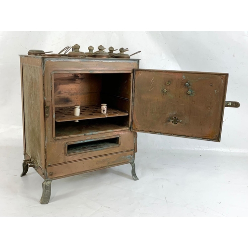 49 - A vintage A Gallenkamp & Co LTD London copper stove. 37 x 22 x 45cm.