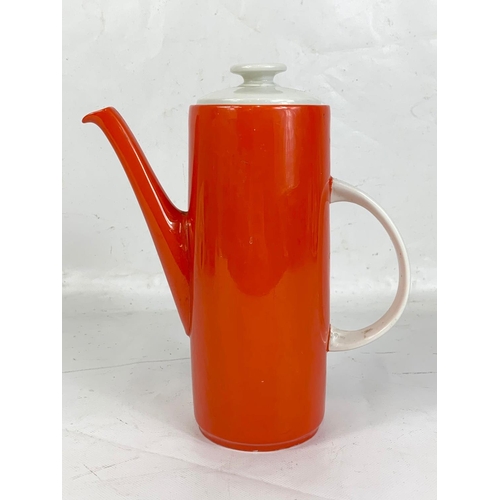 495 - A Royal Doulton “Saville” coffee pot. Mid Century. 1970’s. 25cm.