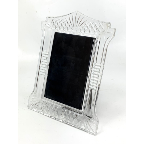 504 - A Waterford crystal photo frame. 18.5 x 24cm.