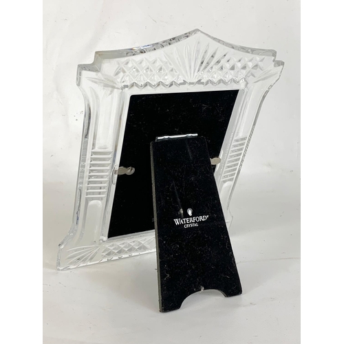 504 - A Waterford crystal photo frame. 18.5 x 24cm.