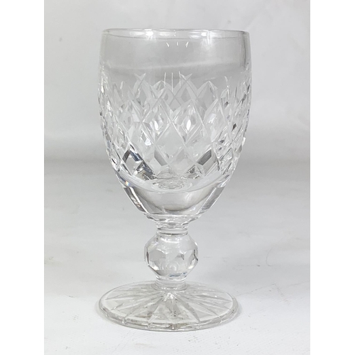 525 - A set of 4 Waterford crystal “Colleen” glasses. 11cm