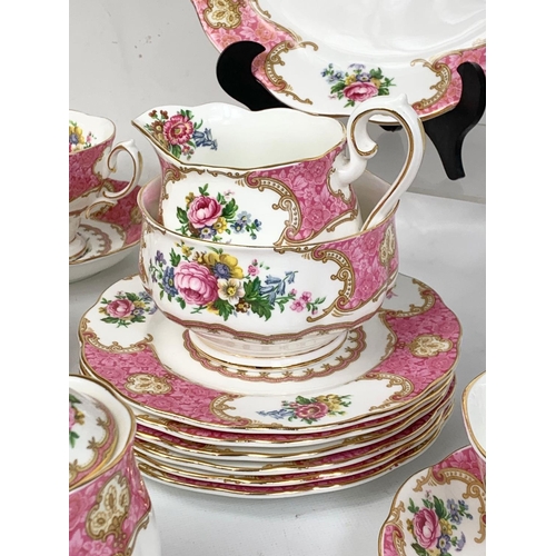 558 - A 25 piece Royal Albert “Lady Carlyle” tea set.