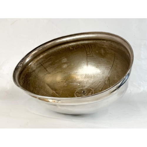 603 - A large Victorian silver plated food serving cover. 52.5 x 30.5cm