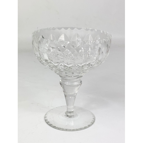 607 - A set of 6 Watford Crystal glasses. 12.5cm.