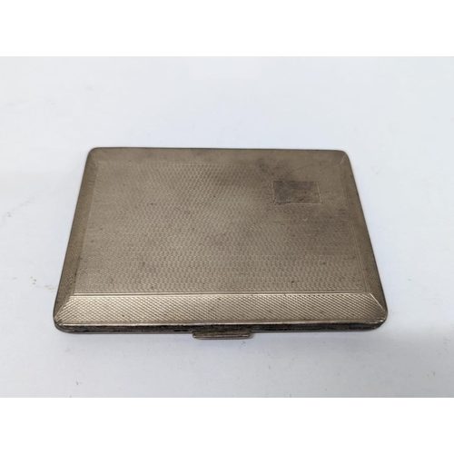 700 - An early 20th century silver cigarette case, 140 grams