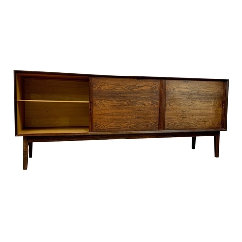 797 - A Danish rosewood sideboard by Hornslet Mobelfabrik with hot plate top. Mid Century. Circa 1960. 199... 