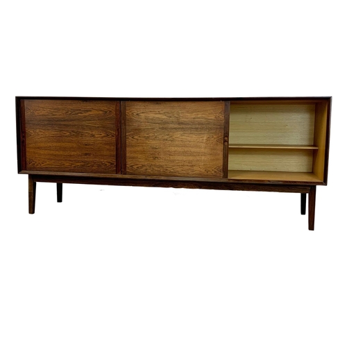 797 - A Danish rosewood sideboard by Hornslet Mobelfabrik with hot plate top. Mid Century. Circa 1960. 199... 