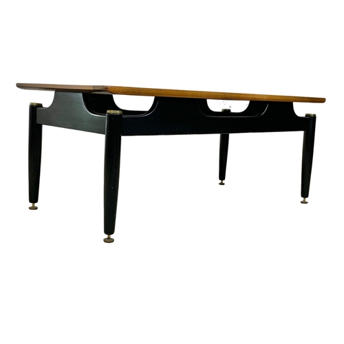 813 - A G-Plan Librenza Tola Black coffee table. Mid Century. Circa 1950-1960. 99 x 48 x 40cm